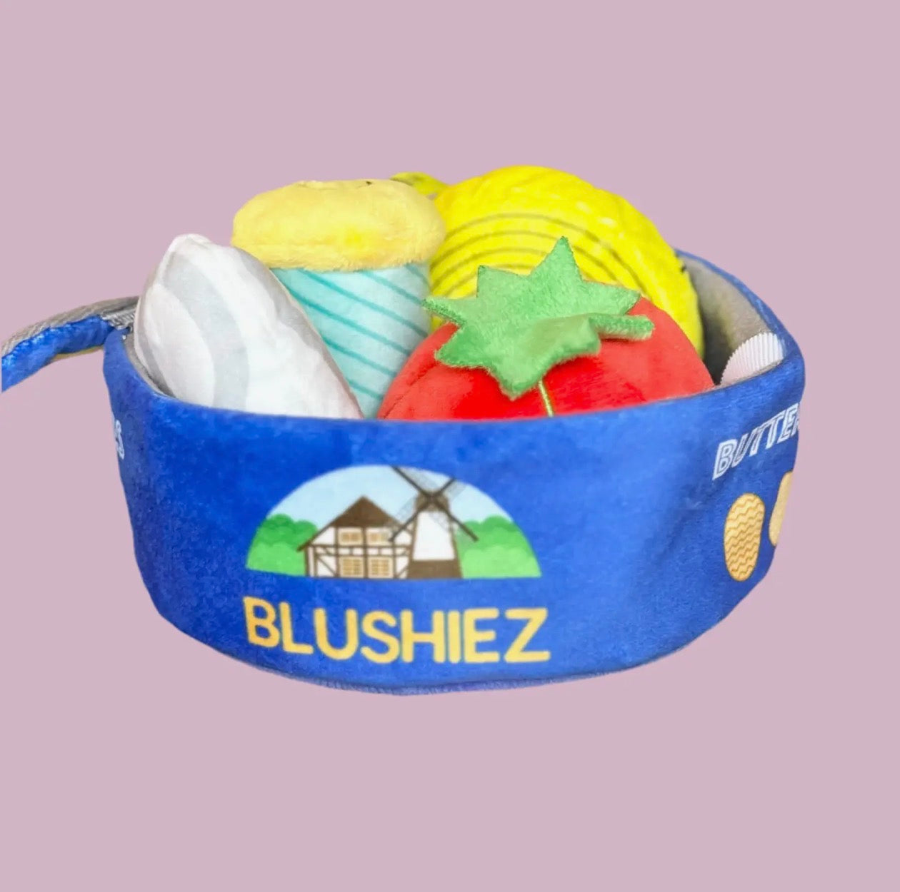 Butter Cookie Tin Sewing Kit 5 Piece Dog Toy