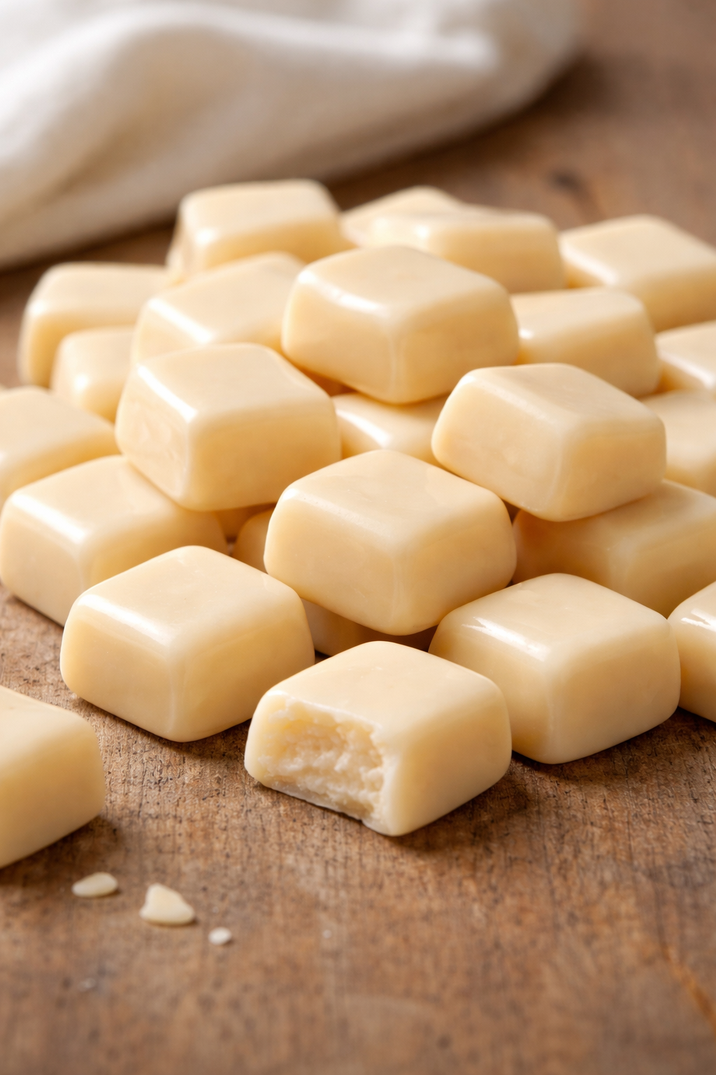 milk candy candle