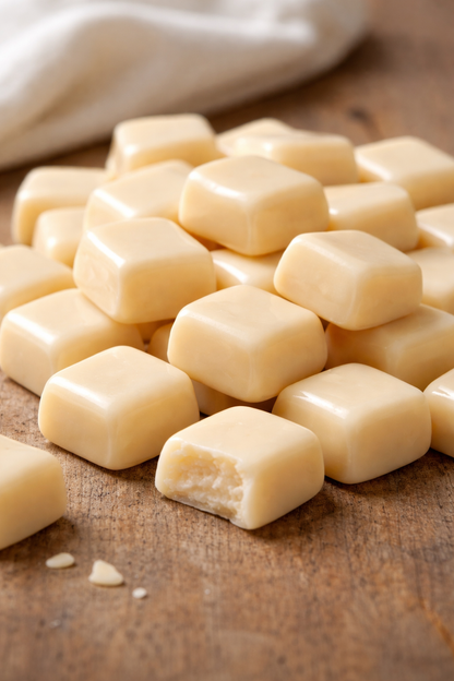 milk candy candle