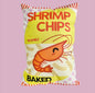 shrimp chips decorative pillow