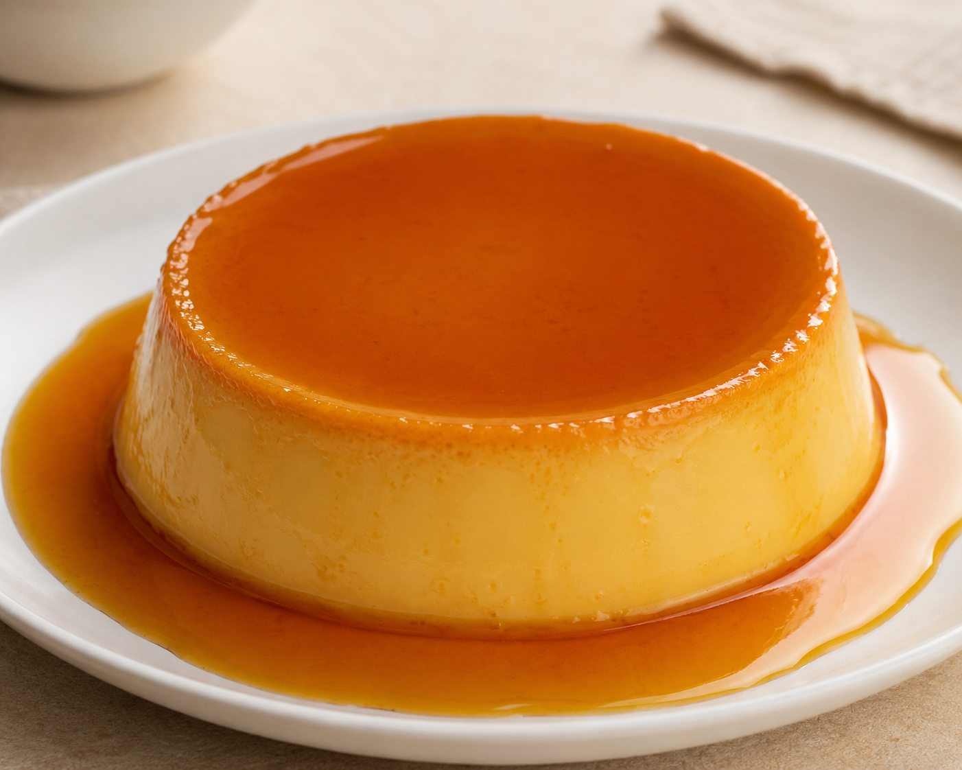 leche flan candle
