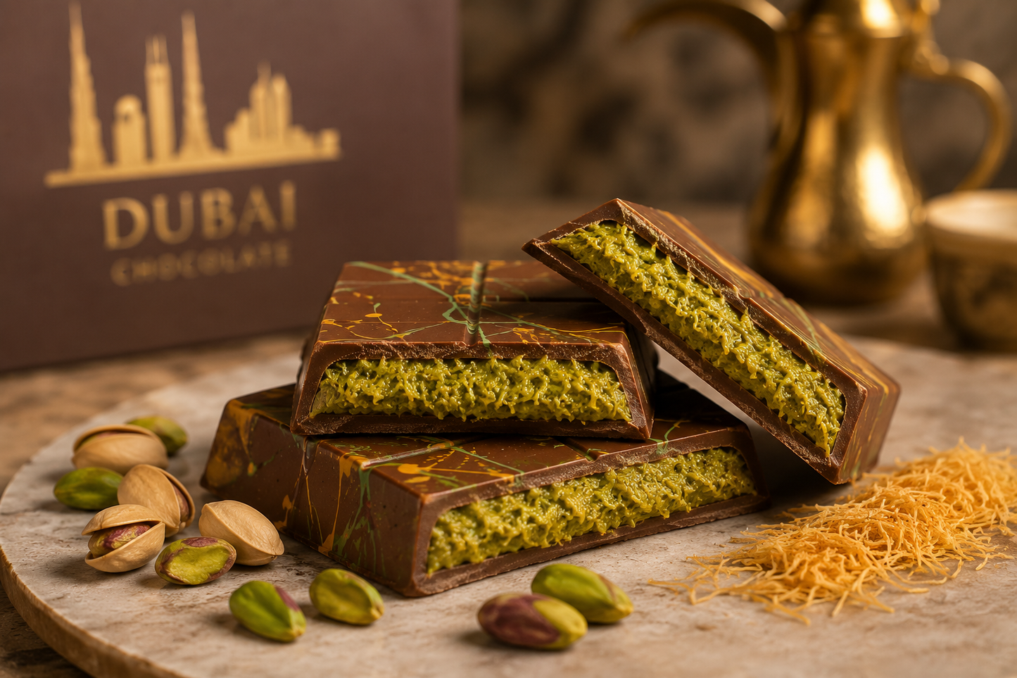 Dubai Chocolate Candle